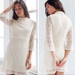 NWT UO COOPERATIVE Mock Neck Lace Dress Size 6